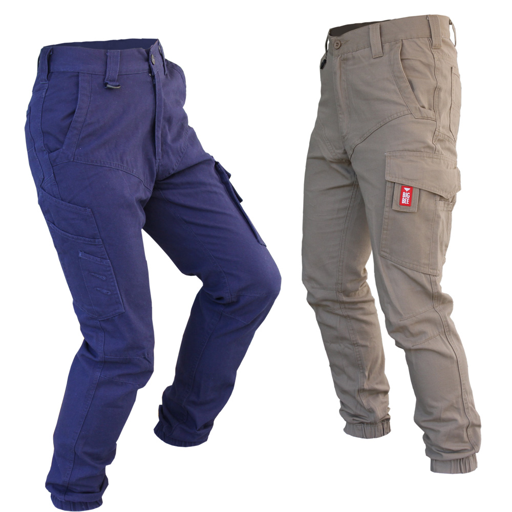 slim cargo work pants