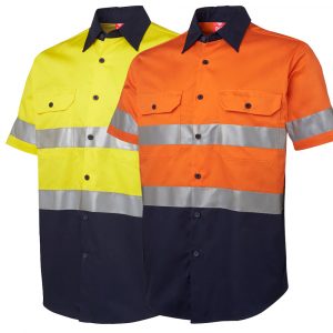 Hi Vis Work Shirt Reflective Tape SS