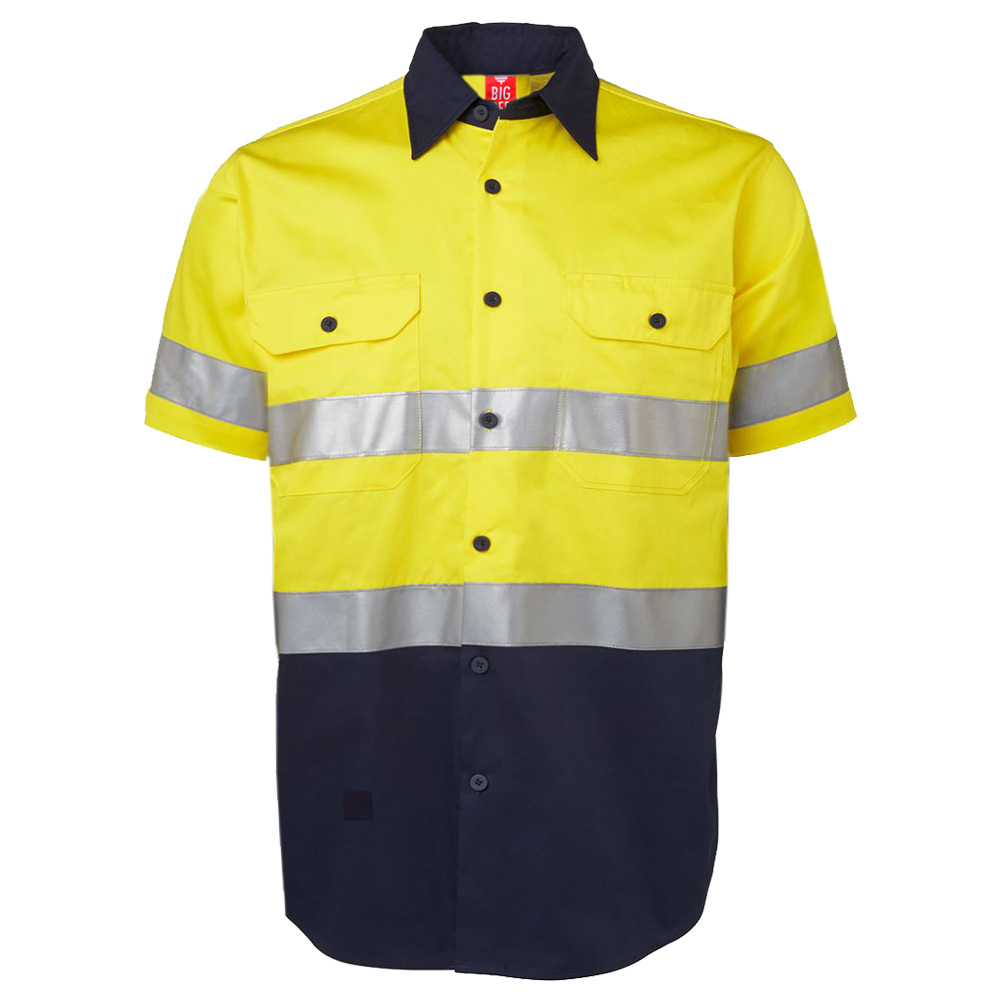 Hi Vis Work Shirt Reflective Tape SS | Big Bee | goodgearnation