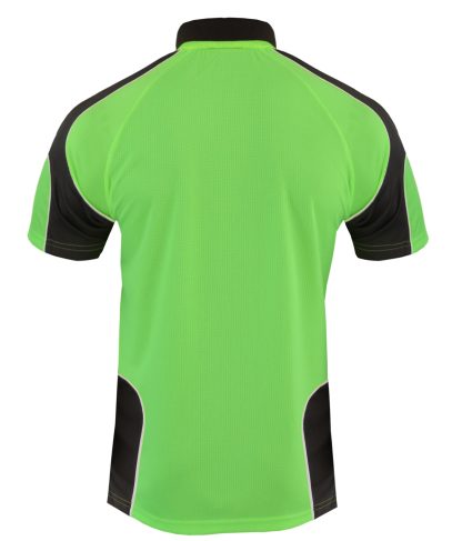 Hi Vis Panel Polo Shirt with Piping SS - Image 16