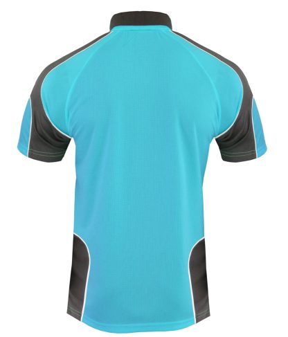 Hi Vis Panel Polo Shirt with Piping SS - Image 15