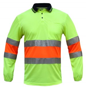 HI VIS Polo SHIRT BIO MOTION DAY NIGHT Reflective