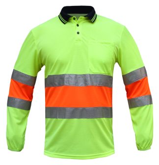 HI VIS Polo SHIRT BIO MOTION DAY NIGHT Reflective