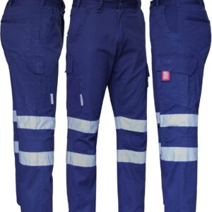 Cargo Work Pants – Straight Fit, 300gsm Stretch Cotton Drill, 3M Reflective | Good Gear Nation