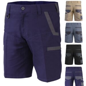 Work Cargo Shorts – Patched, Heavy Duty 280gsm Canvas, DURATECH | Good Gear Nation