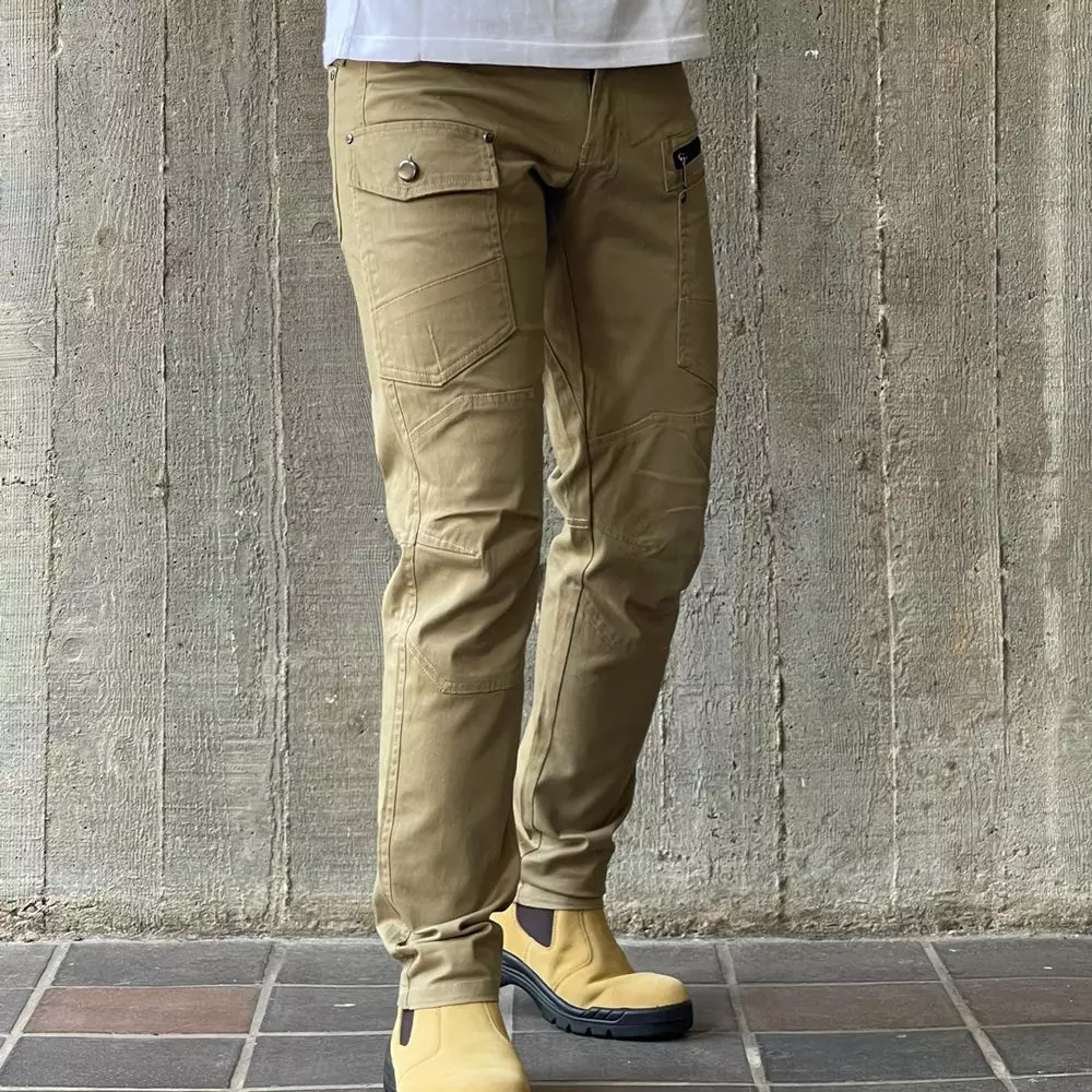 Big Bee Men’s Utility Cargo Pants – Boot Cut Stretch Cotton Drill Work Pants - Image 7