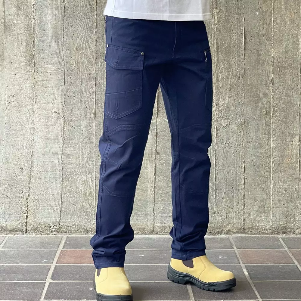 Big Bee Men’s Utility Cargo Pants – Boot Cut Stretch Cotton Drill Work Pants - Image 11