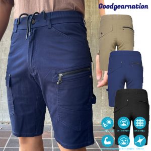 Big BEE Cargo Shorts Men Work Wear Bold Design Stretchy Cotton Elastic Waist