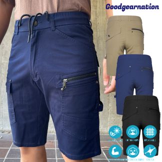 Big BEE Cargo Shorts Men Work Wear Bold Design Stretchy Cotton Elastic Waist