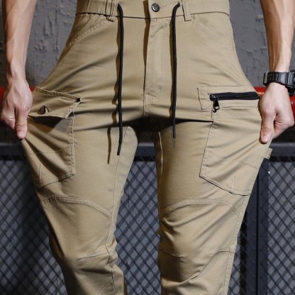 Big BEE Cargo Pants Tactical Tapered Trousers Elastic Cuff Stretchy Cotton Waist Adjustable - Image 14
