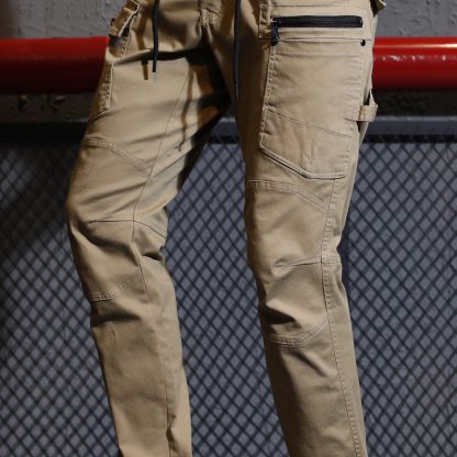 Big BEE Cargo Pants Tactical Tapered Trousers Elastic Cuff Stretchy Cotton Waist Adjustable - Image 13