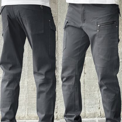 Big BEE Cargo Pants Tactical Tapered Trousers Elastic Cuff Stretchy Cotton Waist Adjustable - Image 5