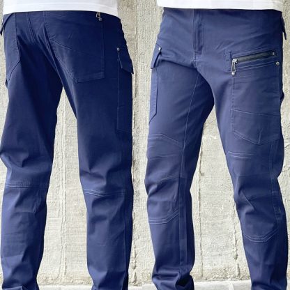 Big BEE Cargo Pants Tactical Tapered Trousers Elastic Cuff Stretchy Cotton Waist Adjustable - Image 2