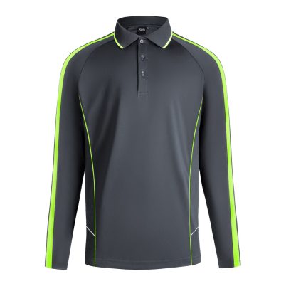 ISUSI Flow Mens Long Sleeve Polo – Lightweight, Moisture-Wicking | Wholesale Uniforms - Image 10