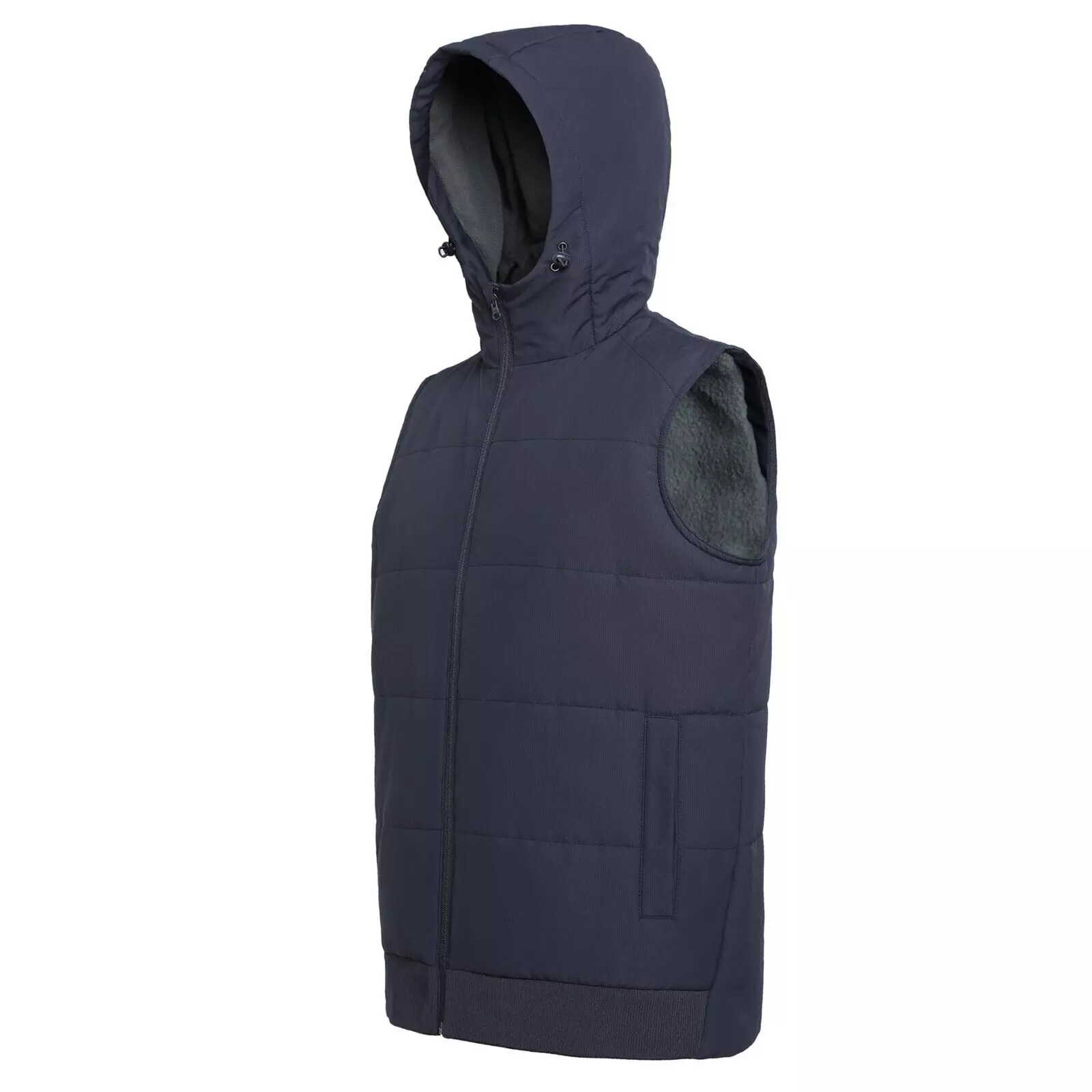 ISUSI Essential Vegan Down Vest – Insulated Fleece Hooded Puffer | Wholesale Supply - Image 2
