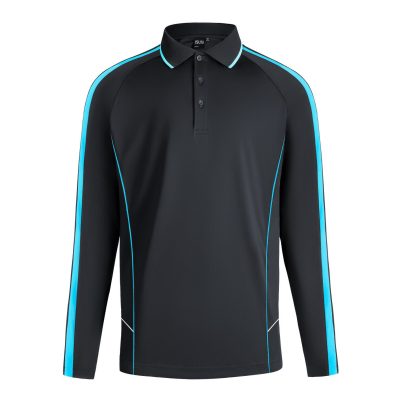 ISUSI Flow Mens Long Sleeve Polo – Lightweight, Moisture-Wicking | Wholesale Uniforms - Image 12