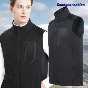 Active SoftShell Vest Bonded Fleece Vegan Down-Free Bodywarmer Seamless Pocket