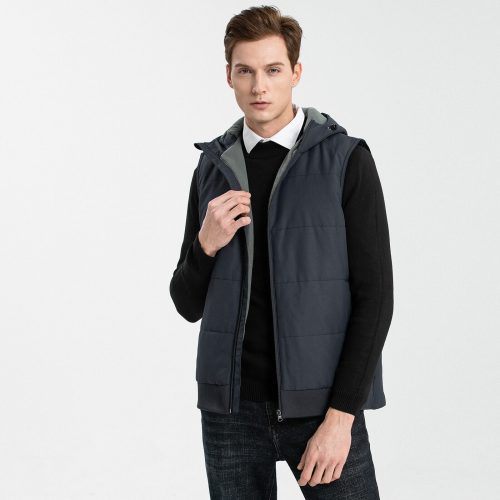 ISUSI Essential Vegan Down Vest – Insulated Fleece Hooded Puffer | Wholesale Supply - Image 11