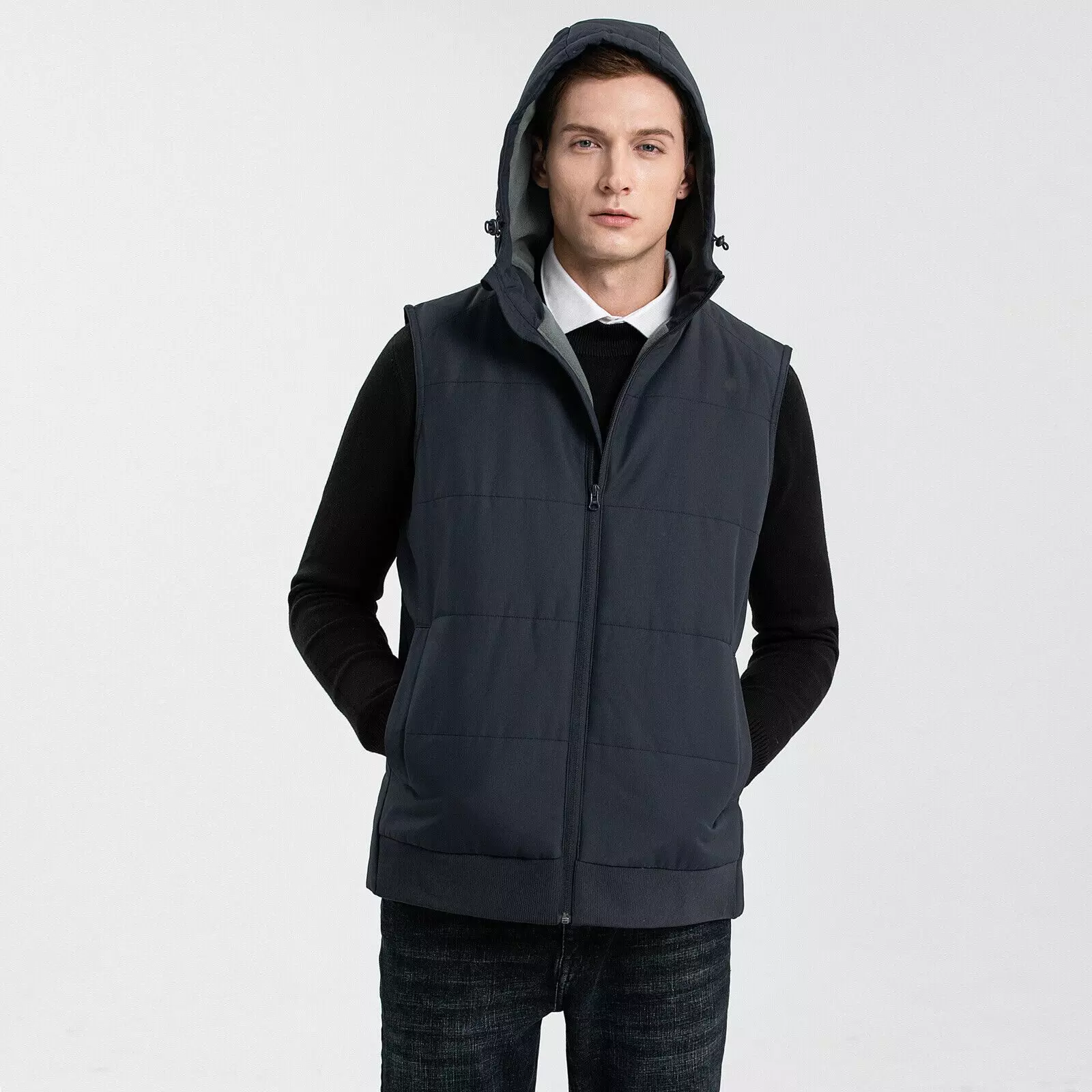 ISUSI Essential Vegan Down Vest – Insulated Fleece Hooded Puffer | Wholesale Supply - Image 12