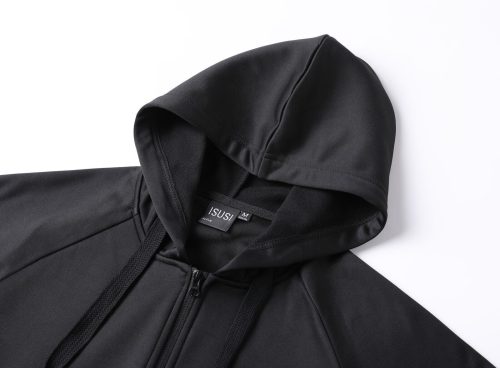ISUSI Contrast Hoodie Jumper – Full Zip Fleece, 13 Colours | Wholesale Supply - Image 4
