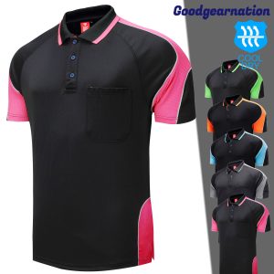 Panel Polo Shirt with Piping SS