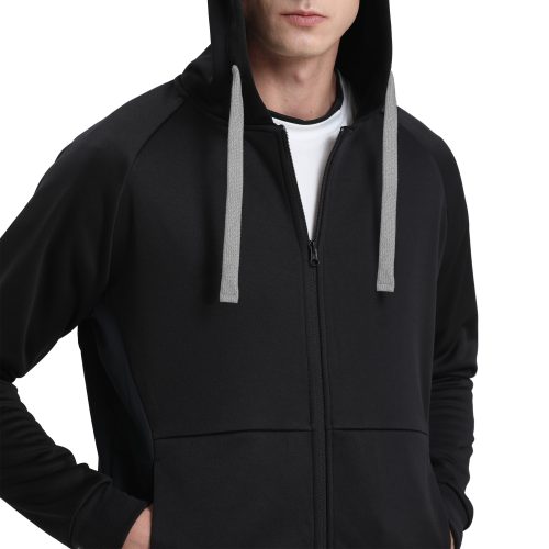 ISUSI Contrast Hoodie Jumper – Full Zip Fleece, 13 Colours | Wholesale Supply - Image 30