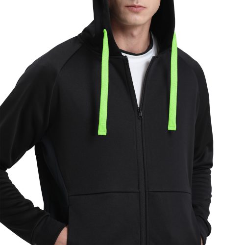 ISUSI Contrast Hoodie Jumper – Full Zip Fleece, 13 Colours | Wholesale Supply - Image 28