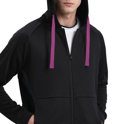 ISUSI Contrast Hoodie Jumper – Full Zip Fleece, 13 Colours | Wholesale Supply - Image 26