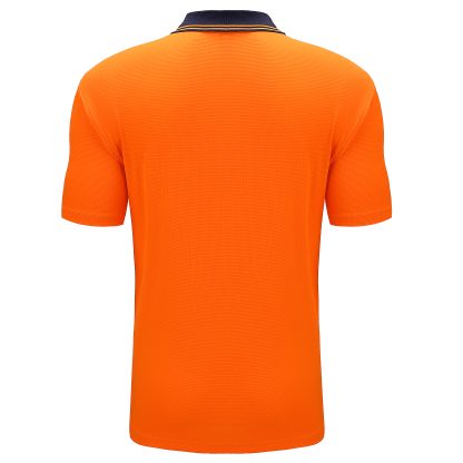 BIG BEE Hi Vis Polo Shirt Two Tone Short Sleeve - Image 4