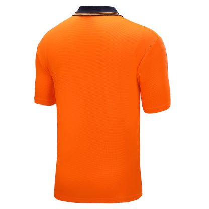 BIG BEE Hi Vis Polo Shirt Two Tone Short Sleeve - Image 5