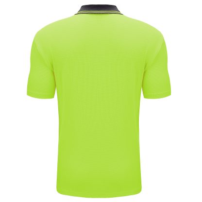 BIG BEE Hi Vis Polo Shirt Two Tone Short Sleeve - Image 8