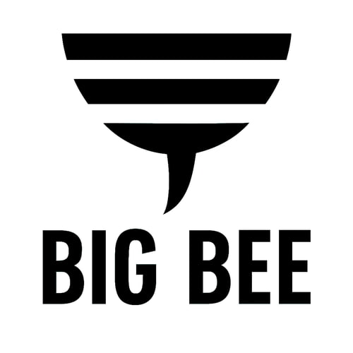 big bee logo bw big bee logo bw